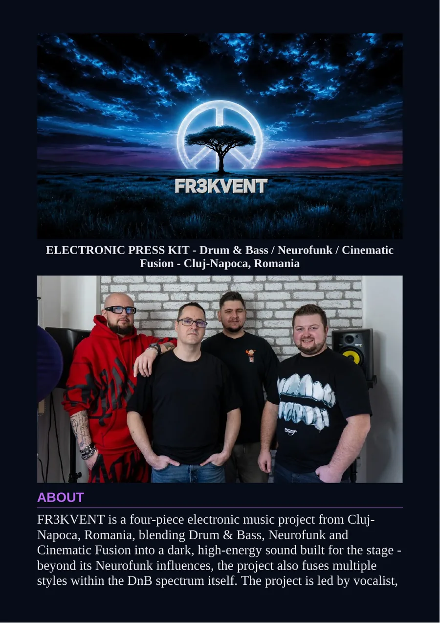 FR3KVENT English electronic press kit preview
